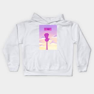 Aesthetic Vaporwave 00s sculpture Kids Hoodie